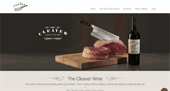 Desktop Screenshot of cleaverwine.com