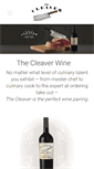 Mobile Screenshot of cleaverwine.com