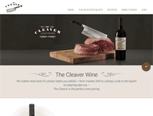 Tablet Screenshot of cleaverwine.com